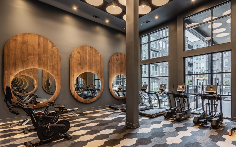 Fitness Room with Exercise Machines